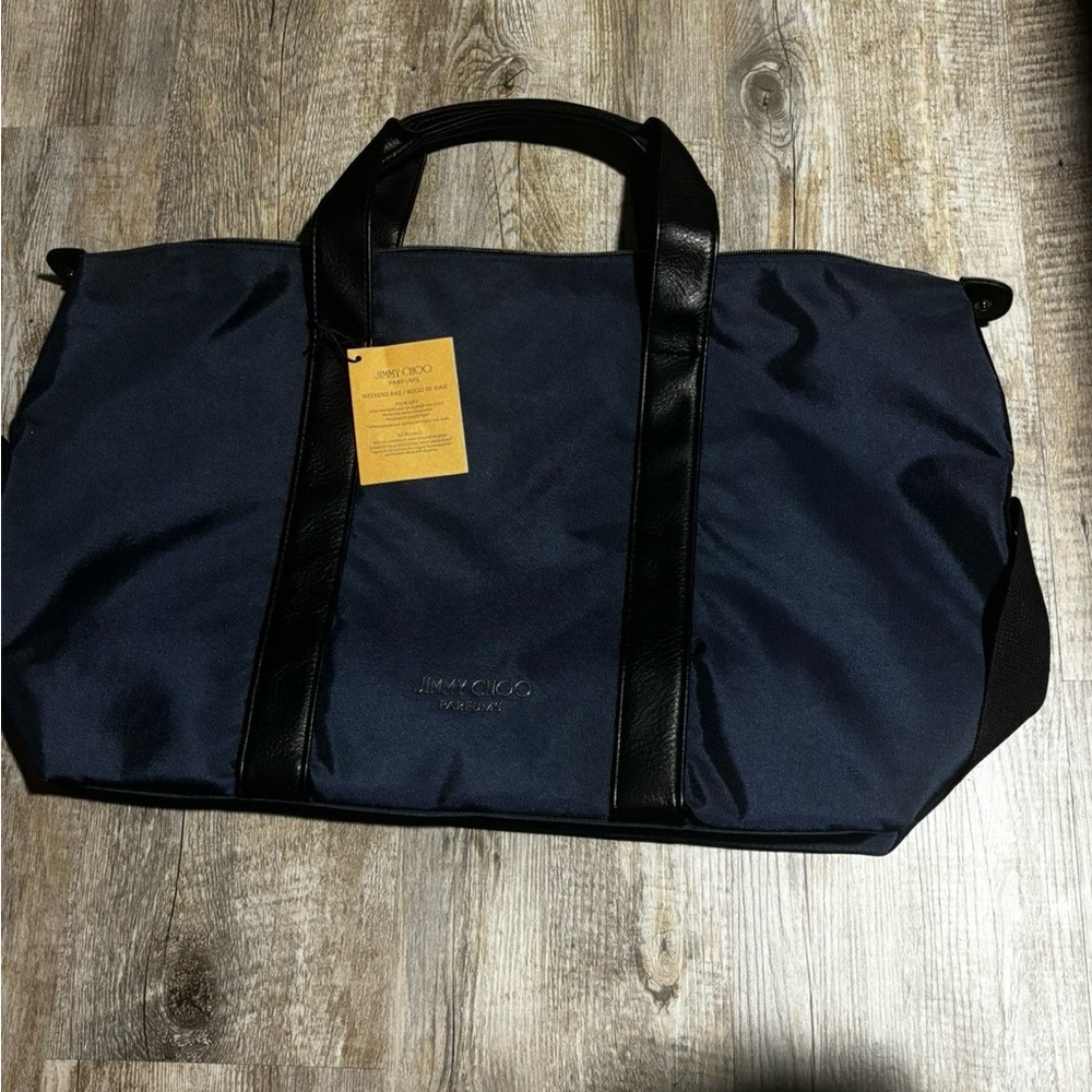 Jimmy Choo | Navy Blue Travel/Gym Bag | Luxe Designer 💙🖤🤍